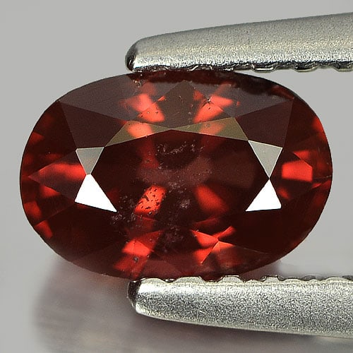 Natural Imperial Red Zircon 1.05 Ct. Oval Shape 6.5 x 4.4 Mm. Gemstone Unheated From Tanzania: Product ID: 807714022 Product Name: Natural Zircon Weight: 1.05 CT. Size: 6.5 x 4.4 x 3.5 MM. Shape: Oval Color: Red Clarity:SI1 Luster: Good Gems Origin: Tanzania Treatment: Unheated Crystal Structur