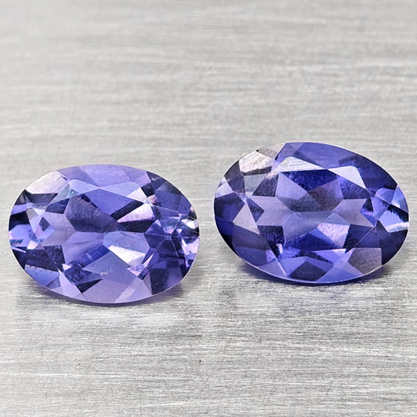 Natural Violetish Blue Iolite 1.12 Ct. 2 Pcs Oval Shape 7.1 x 5.1 Mm Gemstones From Madagascar: Product ID: 803804848 Product Name: Natural Iolite Weight: 1.12 CT. Size: 7.1 x 5.1 x 3 MM. Shape: Oval Shape Color: Violetish Blue Clarity:VSI Luster: Good Gems Origin: Madagascar Treatment: Unheated