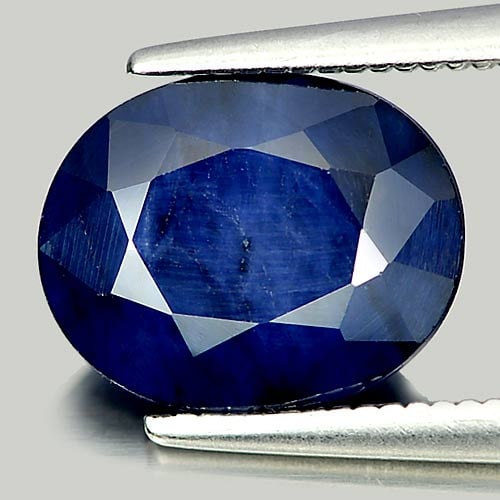 Natural Deep Blue Sapphire 3.02 Ct. Oval Shape 10.1 x 8.1 Mm Gemstone from Madagascar: Product ID: 806011169 Product Name: Natural Blue Sapphire Weight: 3.02 CT. Size: 10.1 x 8.1 x 4.2 MM. Shape: Oval Color: Deep Blue Clarity:Opaque Luster: Good Gems Origin: Madagascar Treatment: Heated
