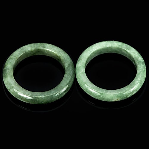 Natural White Green Jade 24.80 Ct. 2 Pcs Round Shape 24 Mm Gemstone from Thailand: Product ID: 819809969 Product Name: Natural Jade Weight: 24.80 CT. Size: 24 x 24 MM. Shape: Round Color: White Green Clarity:Opaque Luster: Good Gems Origin: Thailand Treatment: Unheated Crystal Struc