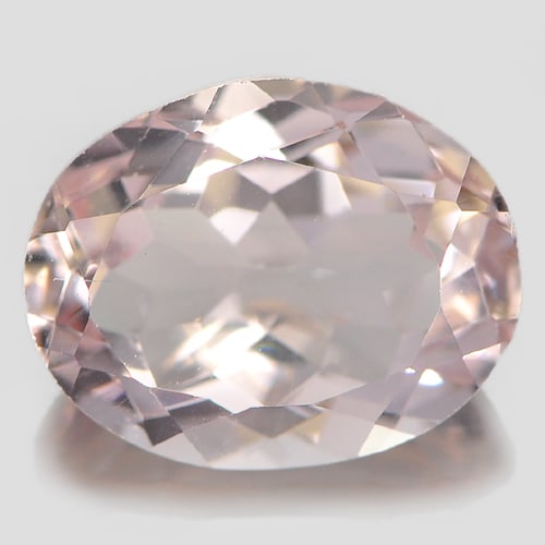 Natural Pink Morganite 2.57 Ct. Clean Oval Shape 10.1 x 8.1 Mm. Gemstone Unheated: Product ID: 816100812 Product Name: Natural Morganite Weight: 2.57 CT. Size: 10.1 x 8.1 x 5.1 MM. Shape: Oval Color: Pink Clarity:IF Luster: Good Gems Origin: Brazil Treatment: Unheated Crystal Struct