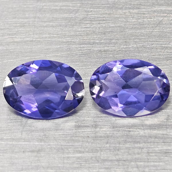 Natural Violetish Blue Iolite 1.15 Ct. 2 Pcs Oval Shape 7.1 x 5.1 Mm Gemstones From Madagascar: Product ID: 803804827 Product Name: Natural Iolite Weight: 1.15 CT. Size: 7.1 x 5.1 x 3 MM. Shape: Oval Shape Color: Violetish Blue Clarity:VSI Luster: Good Gems Origin: Madagascar Treatment: Unheated