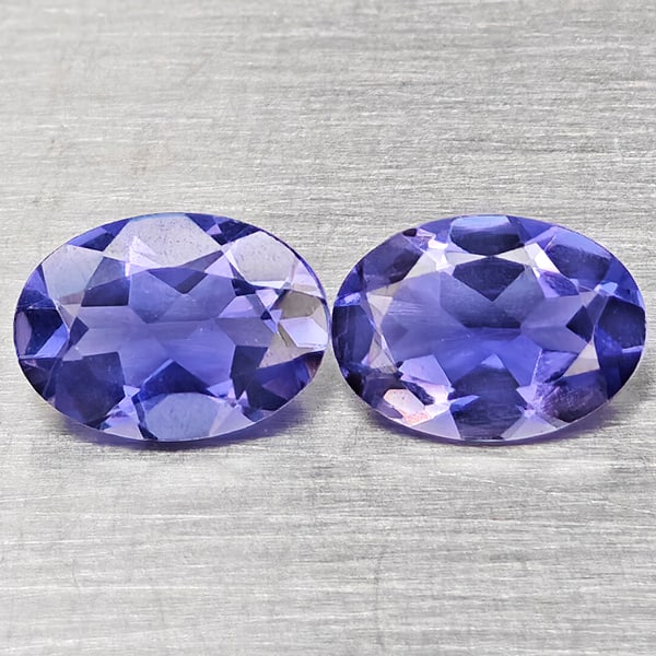 Natural Violetish Blue Iolite 1.31 Ct. 2 Pcs Oval Shape 7.2 x 5.1 Mm Gemstones From Madagascar: Product ID: 803804871 Product Name: Natural Iolite Weight: 1.36 CT. Size: 7.2 x 5.1 x 3.1 MM. Shape: Oval Shape Color: Violetish Blue Clarity:VSI Luster: Good Gems Origin: Madagascar Treatment: Unheat