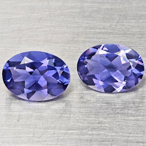 Natural Violetish Blue Iolite 1.24 Ct. 2 Pcs Oval Shape 7.2 x 5.1 Mm Gemstones From Madagascar: Product ID: 803804857 Product Name: Natural Iolite Weight: 1.24 CT. Size: 7.2 x 5.1 x 3 MM. Shape: Oval Shape Color: Violetish Blue Clarity:VSI Luster: Good Gems Origin: Madagascar Treatment: Unheated