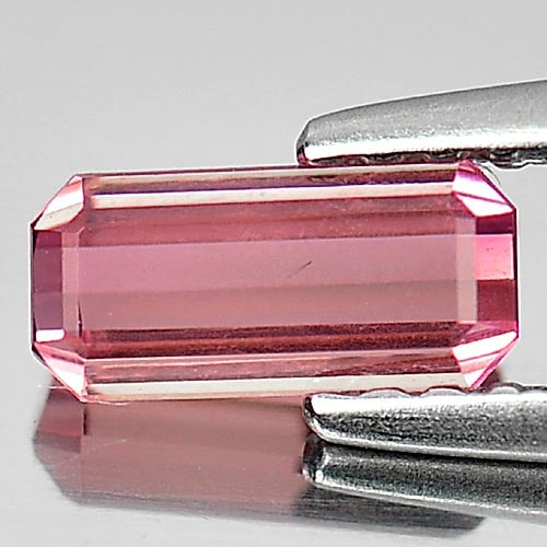 Natural Pink Tourmaline 0.55 Ct. Clean Octagon Shape 6.9 x 3.3 Mm. Unheated Gemstone (1 of 3)
