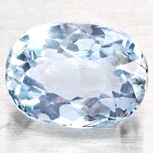 Natural Baby Blue Aquamarine 1.37 Ct. Oval Shape 7.6 x 5.8 Mm Gemstone From Brazil: Product ID: 800812268 Product Name: Natural Gemstones Weight: 1.37 CT. Size: 7.6 x 5.8 x 4.8 MM. Shape: Oval Shape Color: Baby Blue Clarity:VSI Luster: Good Gems Origin: Brazil Treatment: Unheated Cry