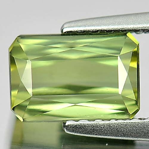 Natural Green Tourmaline 1.90 Ct. VVS Octagon Shape 7.7 x 5.2 Mm. Gemstone From Nigeria (1 of 3)