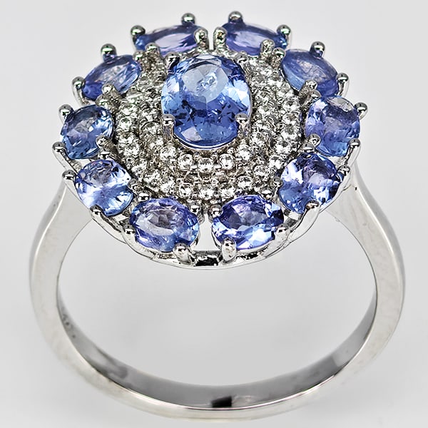 Natural Violetish Blue Tanzanite Real 925 Sterling Silver Jewelry 4.20 Grams Ring Size 8: Product ID: 808500403 Product Type: 925 Sterling Silver Fine Jewelry Jewelry Weight: 4.20 Grams. Gemstones Color: Mixed Color Metal: Solid Silver 92.5%. Gemstone Detail: Tanzanite At Your Service: At