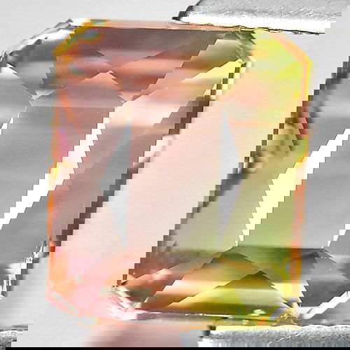 Natural Multi-Color Tourmaline 6.42 Ct. Clean Octagon Shape 8.1 x 9.6 Mm. Unheated Gemstone From (1 of 3)