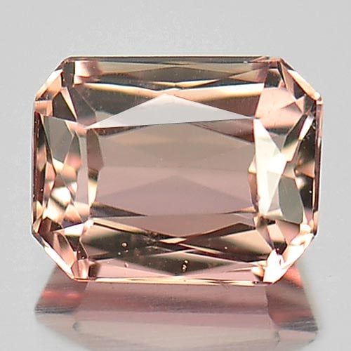 Natural Peach Pink Tourmaline 0.69 Ct. Octagon Shape 5.6 x 4.4 Mm. Gemstone from Nigeria (1 of 3)