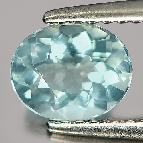 Natural Baby Blue Aquamarine 0.75 Ct. Oval Shape 7 x 5.8 Mm Gemstone from Brazil: Product ID: 800811510 Product Name: Natural Aquamarine Weight: 0.75 CT. Size: 7 x 5.8 x 3.4 MM. Shape: Oval Color: Baby Blue Clarity:VSI Luster: Good Gems Origin: Brazil Treatment: Unheated Crystal St