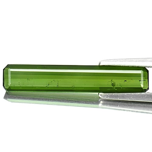 Natural Green Tourmaline 2.70 Ct. Octagon Shape 24 x 4.5 Mm Gemstone from Nigeria (1 of 3)