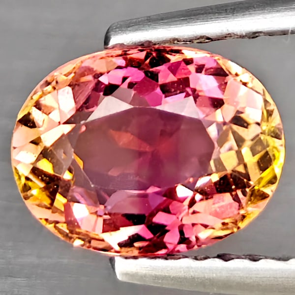 Natural Party Color Pink Tourmaline 1.67 Ct. Oval Shape 8.5 x 6.6 Mm Gemstones From Nigeria: Product ID: 807251477 Product Name: Natural Tourmaline Weight: 1.67 CT. Size: 8.5 x 6.6 x 4.6 MM. Shape: Oval Color: Party Color Pink Clarity:SI1 Luster: Good Gems Origin: Nigeria Treatment: Unheated