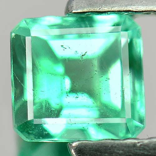 Natural Green Emerald 0.55 Ct. Octagon Shape 4.7 x 4.5 Mm Gemstone From Columbia (1 of 3)