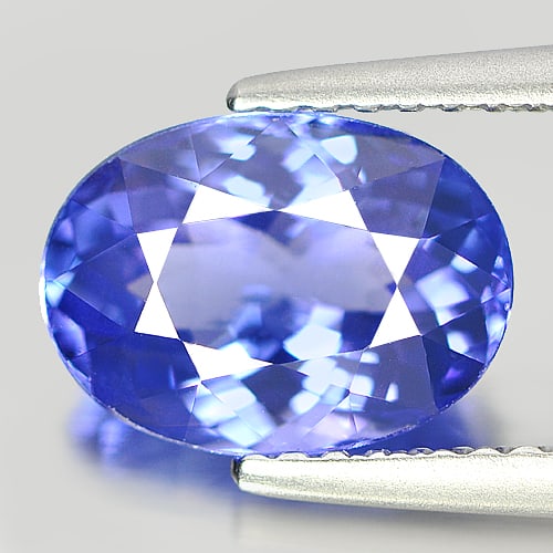 Natural Violetish Blue Tanzanite 2.40 Ct. VVS Oval Shape 9.54 x 6.95 Mm Gemstone From Tanzania (1 of 4)