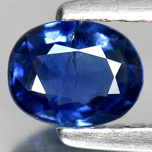 Natural Blue Sapphire 0.66 Ct. Oval Shape 6 x 4.8 Mm. Gemstone From Thailand: Product ID: 806009270 Product Name: Natural Blue Sapphire Weight: 0.66 CT. Size: 6 x 4.8 x 2.5 MM. Shape: Oval Color: Blue Clarity:SI Luster: Good Gems Origin: Thailand Treatment: Heated Crystal Struc