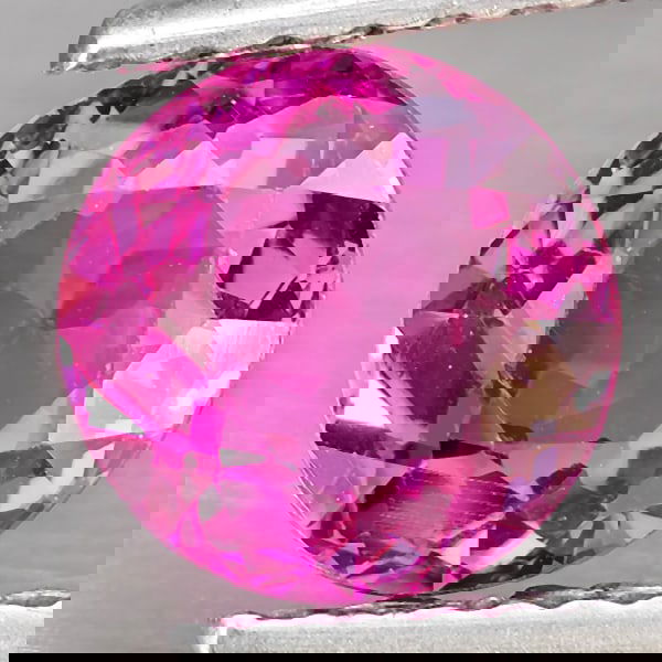 Natural Pink Tourmaline 1.16 Ct. Round Shape 6.5 Mm Gemstone from Nigeria (1 of 3)