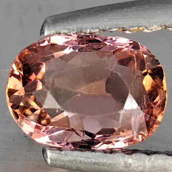 Natural Fancy Color Pink Tourmaline 0.75 Ct. Oval Shape 6.7 x 4.7 Mm Gemstones From Nigeria (1 of 3)