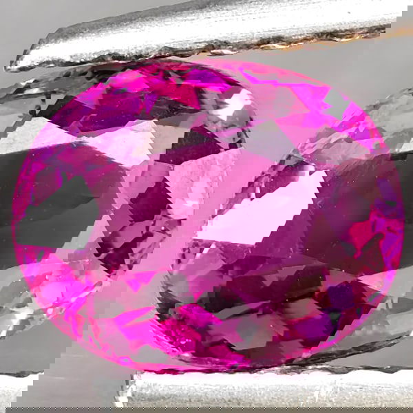 Natural Pink Tourmaline 0.97 Ct. Oval Shape 7 x 5.9 Mm Gemstone from Nigeria (1 of 3)