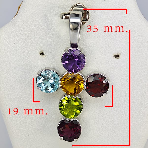 Natural Topaz Citrine Amethyst and Garnet 925 Sterling Silver Pendant Jewelry 3.80 Grams: Product ID: 808500351 Product Type: 925 Sterling Silver Fine Jewelry Jewelry Weight: 3.80 Grams. Gemstones Color: Multi-Color Metal: Solid Silver 92.5%. Gemstone Detail: Mix Gemstone At Your Service: