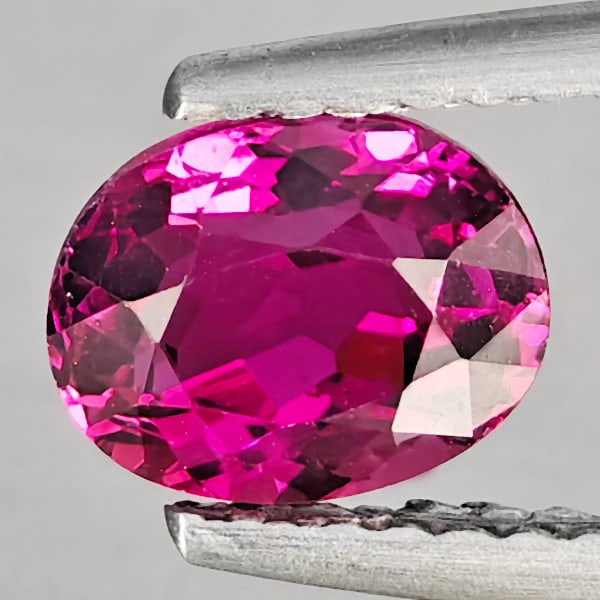 Natural Pink Tourmaline 1.15 Ct. Oval Shape 7 x 5.6 Mm Gemstone from Nigeria: Product ID: 807251407 Product Name: Natural Tourmaline Weight: 1.15 CT. Size: 7 x 5.6 x 4.5 MM. Shape: Oval Color: Pink Clarity:VSI Luster: Good Gems Origin: Nigeria Treatment: Unheated Crystal Struct