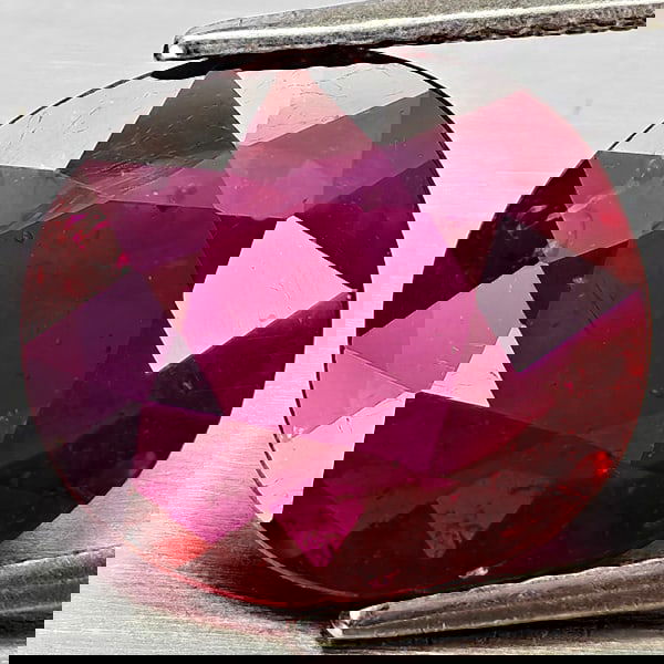 Natural Red Ruby 5.38 Ct. Oval Shape 11.8 x 10.5 Mm Gemstone From Madagascar (1 of 3)