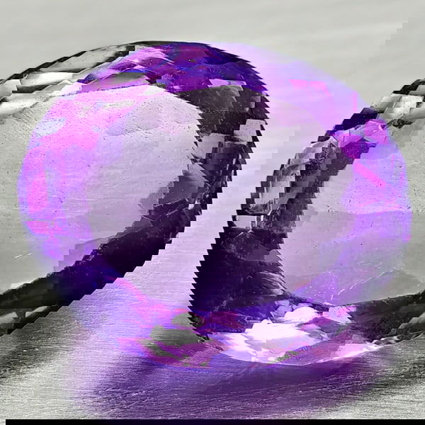 Natural Purple Amethyst 6.66 Ct. Oval Shape 12.4 x 10.2 Mm Gemstone from Brazil (1 of 3)