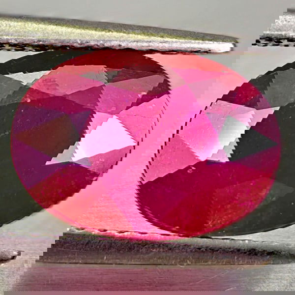 Natural Red Ruby 3.13 Ct. Oval Shape 10.4 x 7.7 Mm. Gemstone From Madagascar (1 of 3)