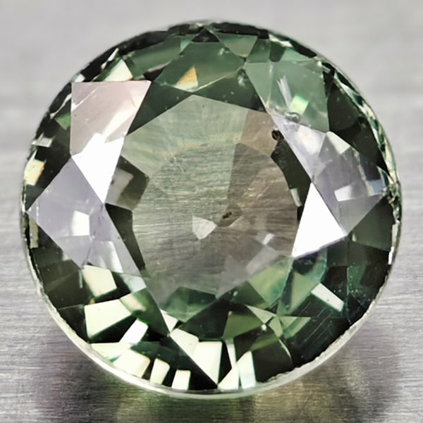 Natural Green Sapphire 0.89 Ct. Clean Round Shape 5.2 Mm Gemstone From Tanzania (1 of 3)