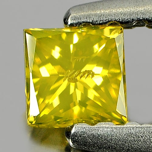 Natural Yellow Diamond 0.20 Ct. Square Princess Cut 3 x 3 x 2.3 Mm. From Belgium: Product ID: 802103790 Product Name: Natural Enhanced Diamond Weight: 0.20 CT. Size: 3 x 3 x 2.3 MM. Shape: Square Princess Cut Color: Yellow Clarity:SI1 Luster: Good Gems Origin: Belgium Treatment: Tr