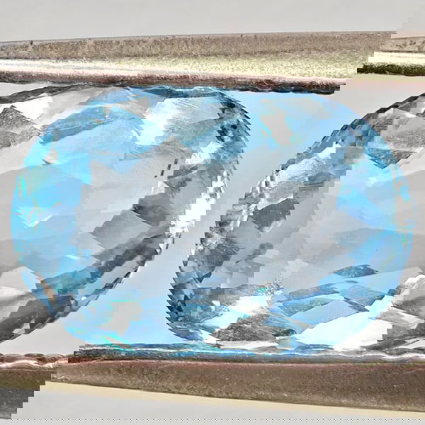 Natural Baby Blue Aquamarine 1.22 Ct. Oval Shape 8.4 x 6 Mm Gemstone From Brazil (1 of 3)