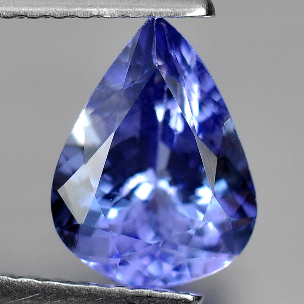 Natural Violetish Blue Tanzanite 1.76 Ct. Pear Shape 9.1 x 6.8 x 4.8 Mm. Gemstone From Tanzania (1 of 3)