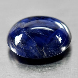 Natural Blue Sapphire 2.83 Ct. Oval Cabochon Shape 8.9 x 7.1 Mm. Gemstone From Ceylon Sri Lanka (1 of 3)