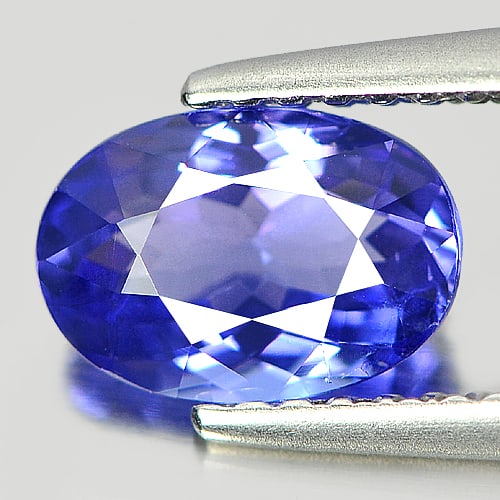 Natural Violetish Blue Tanzanite1.23 Ct. Clean Oval Shape 8.01 x 5.56 Mm Gemstone from Tanzania: Product ID: 807006235 Product Name: Natural Tanzanite Weight: 1.23 CT. Size: 8.01 x 5.56 x 3.74 MM. Shape: Oval Color: Blue Clarity:IF Luster: Very Good Gems Origin: Tanzania Treatment: Heated Crystal