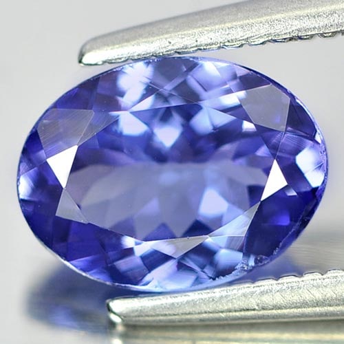 Natural Violetish Blue Tanzanite 1.16 Ct. Oval Shape 7.9 x 5.9 Mm. Gemstone From Tanzania (1 of 3)