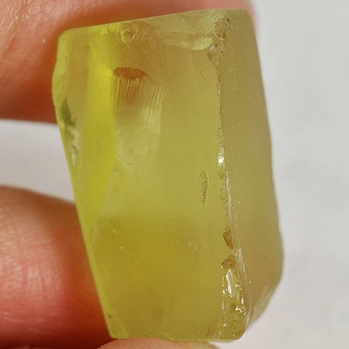 Natural Yellow Quartz Rough 34.21 Ct. Free Form 24 x 12.5 x 11.5 Mm. Unheated Gemstone From Brazil (1 of 3)