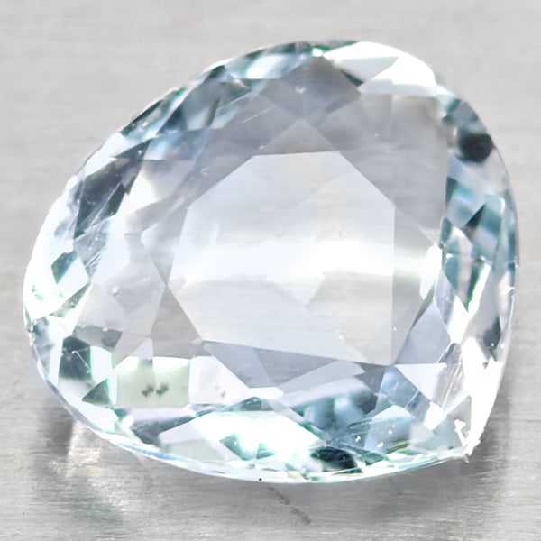 Natural Baby Blue Aquamarine 0.94 Ct. Pear Shape 7.5 x 7 Mm Gemstones: Product ID: 800812128 Product Name: Natural Aquamarine Weight: 0.94 CT. Size: 7.5 x 7 x 3 MM. Shape: Pear Shape Color: Baby Blue Clarity:VSI - SI1 Luster: Good Gems Origin: Brazil Treatment: Unheated