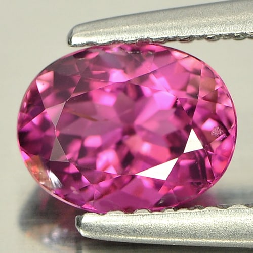 Natural Purplish Pink Tourmaline 1.00 Ct. Oval Shape 7 x 5.4 Mm. Gemstone From Nigeria: Product ID: 807238613 Product Name: Natural Tourmaline Weight: 1.00 CT. Size: 7 x 5.4 x 4.1 MM. Shape: Oval Color: Purplish Pink Clarity:SI1 Luster: Good Gems Origin: Nigeria Treatment: Unheated Cryst