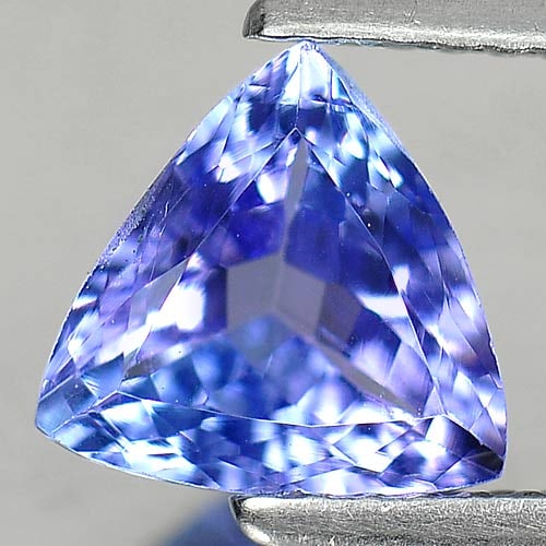 Natural Violetish Blue Tanzanite 1.52 Ct. VVS Trilliant Shape 3.7 x 7.4 Mm. Gemstone From Tanzania (1 of 3)