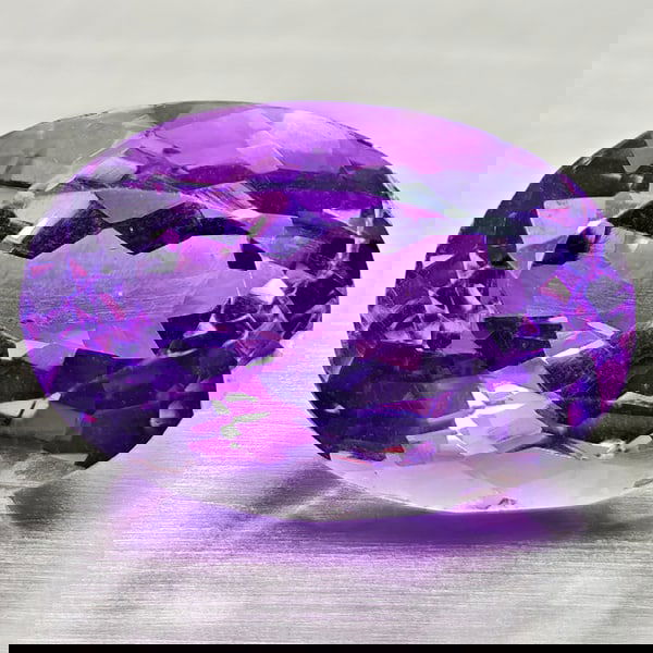 Natural Purple Amethyst 9.52 Ct. Oval Shape 15.7 x 10.8 Mm Gemstone from Brazil (1 of 3)