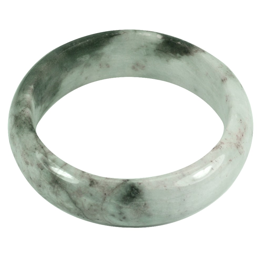 Natural Green Jade Bangle 391.76 Ct. Diameter 60 Mm Gemstone From Thailand (1 of 3)
