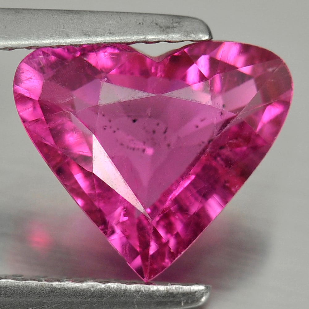 Natural Purplish Pink Rubellite 1.89 Ct. Heart Shape 8.6 x 10 Mm Gemstone From Nigeria (1 of 3)