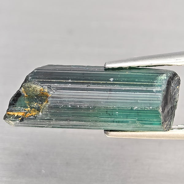 Natural Green Tourmaline 5.11 Ct. Rough Shape 15 x 6.1 Mm Gemstone From Nigeria (1 of 3)