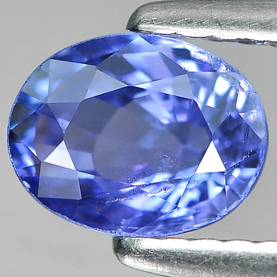 Natural Violetish Blue Tanzanite 1.09 Ct. Oval Shape 6.8 x 5.3 Mm. Gemstone From Tanzania (1 of 3)