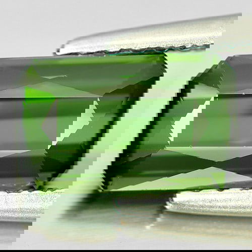 Natural Green Tourmaline 1.31 Ct. Clean Octagon Shape 8.1 x 5.1 Mm Gemstone From Nigeria (1 of 3)