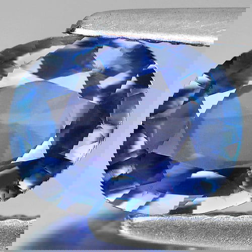 Certified Natural Violetish Blue Tanzanite 1.61Ct. Clean Oval Shape 6.61 x 8.41 Mm. Gemstone From (1 of 4)