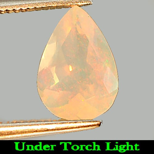 Natural Multi Color Opal 1.03 Ct. Pear Shape 9.9 x 6.9 Mm Gemstone From Ethiopia (1 of 3)
