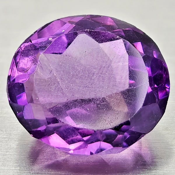 Natural Purple Amethyst 1.04 Ct. Oval Shape 10.8 x 9.7 Mm Gemstone from Brazil (1 of 3)