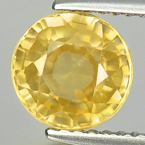 Natural Yellow Zircon 2.61 Ct. Round Shape 7.3 Mm. Gemstone From Cambodia (1 of 3)