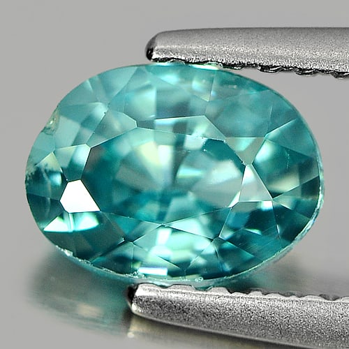 Natural Blue Color Zircon 1.14 Ct. Oval Shape 6.8 x 5.2 Mm Gemstone From Cambodia: Product ID: 807719921 Product Name: Natural Zircon Weight: 1.14 CT. Size: 6.8 x 5.2 x 3.3 MM. Shape: Oval Color: Blue Clarity:SI Luster: Good Gems Origin: Cambodia Treatment: Heated Crystal Structure: